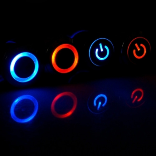 크롬 LED 스위치(푸쉬락/푸쉬온)