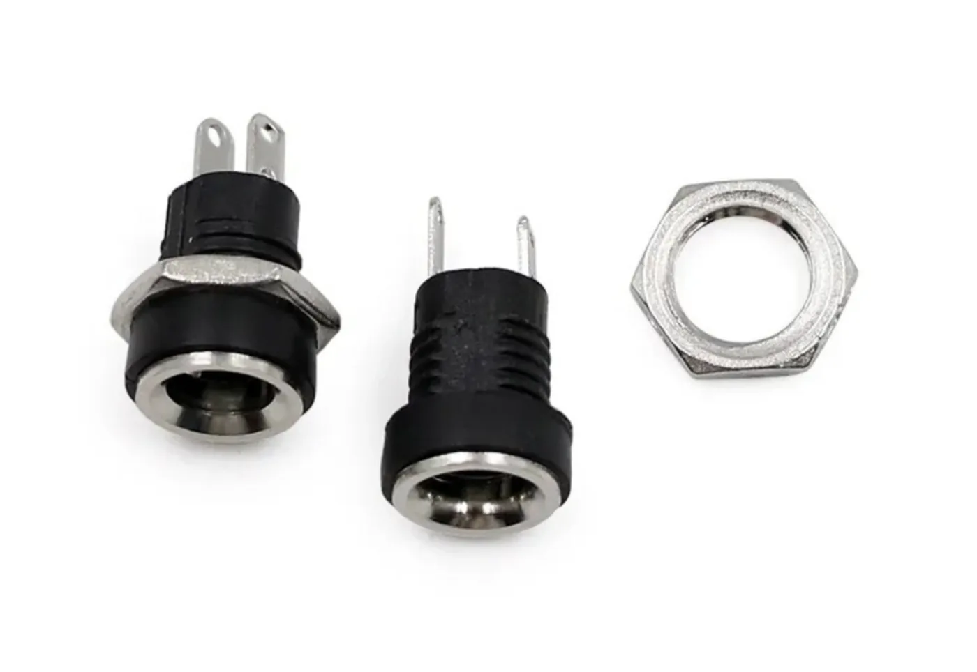 12V 3A DC 어댑터용 5.5mm x 2.1mm 패널 마운트 잭 커넥터 상세 이미지