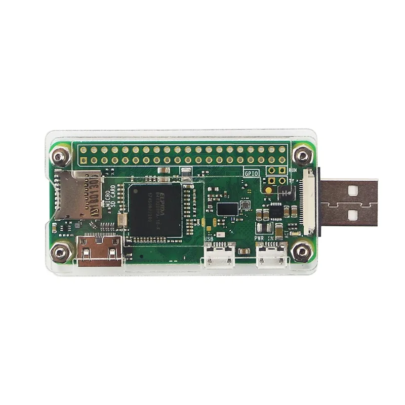 Raspberry Pi Zero W 호환 수동 USB-A 애드온 보드·아크릴 케이스 상세 이미지