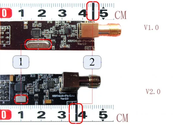 nRF24L01+ PA+LNA 2.4GHz 무선 송수신 모듈 외장 안테나 상세 이미지