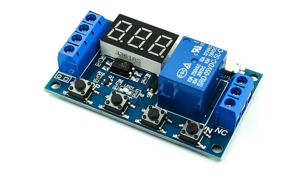 DC 6~30V·USB 5V 릴레이 타이머 스위치 베어 모듈 상세 이미지