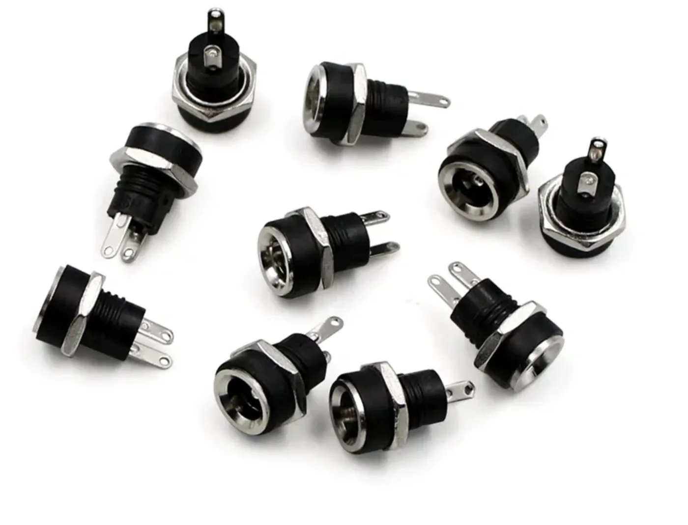 12V 3A DC 어댑터용 5.5mm x 2.1mm 패널 마운트 잭 커넥터 상세 이미지