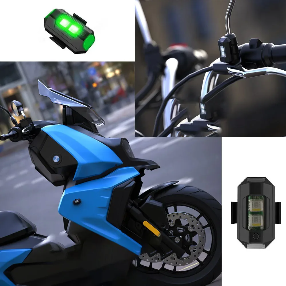 USB 충전 7색 소형 LED 스트로브 점멸등 90mAh 상세 이미지