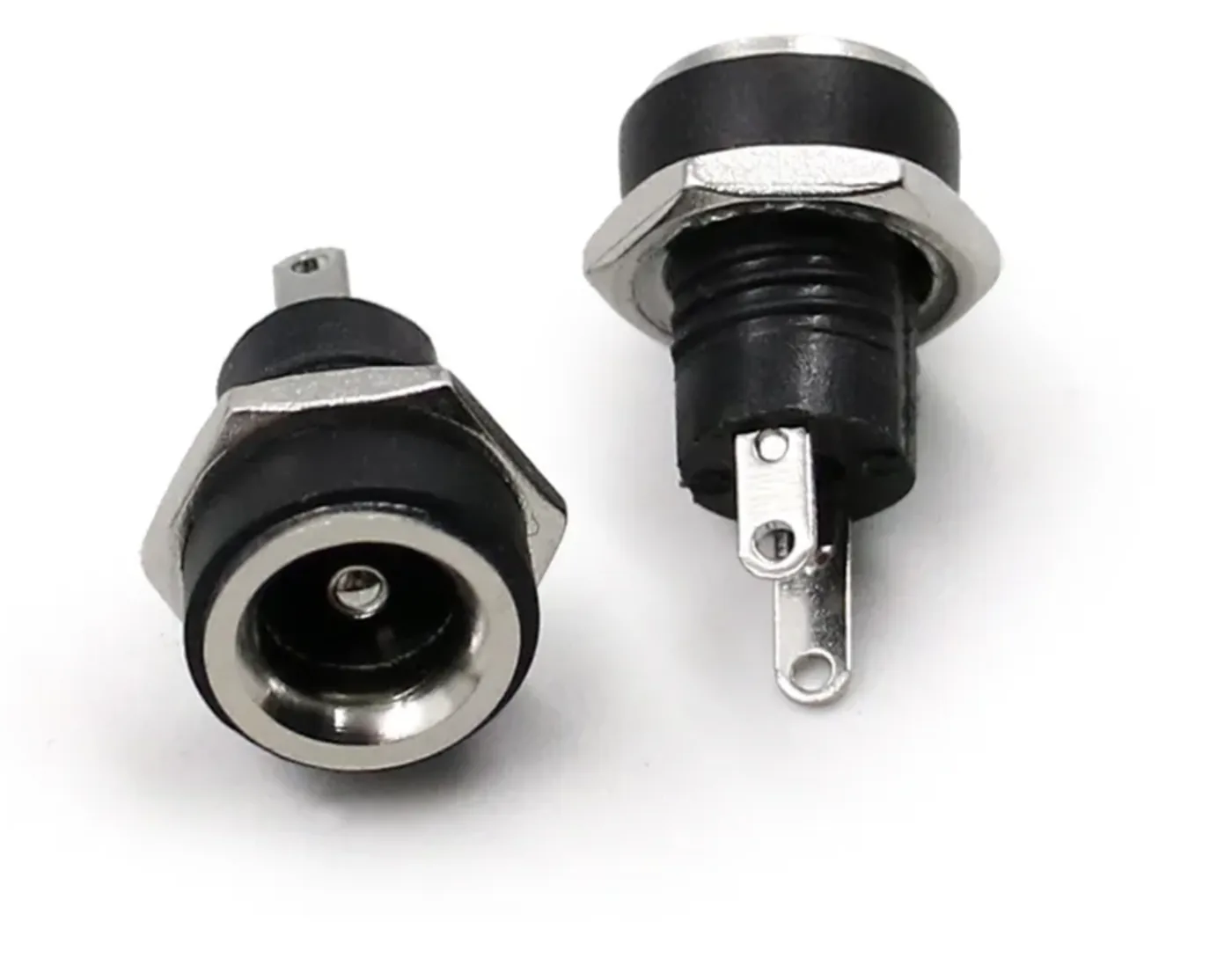 12V 3A DC 어댑터용 5.5mm x 2.1mm 패널 마운트 잭 커넥터 상세 이미지