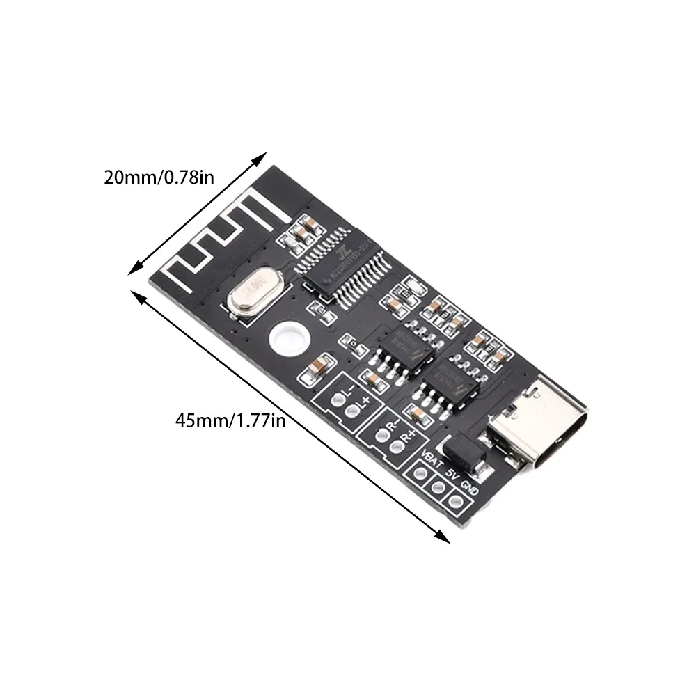 MH-M38 Bluetooth 5.1 USB-C 2×5W 스테레오 앰프 베어 모듈 상세 이미지