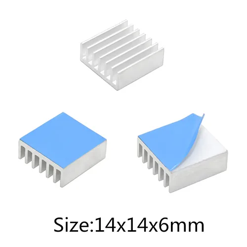 라즈베리파이 방열판 14mm x 14mm x 6mm 상세 이미지