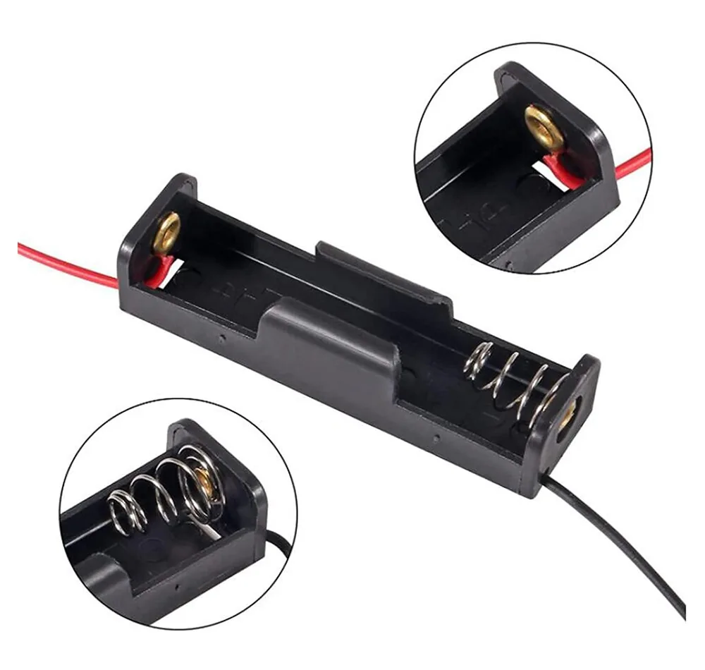 AA 배터리 홀더, 리드 와이어 포함, 1x1.5V, 1 솔트 AA 배터리 홀더 상세 이미지