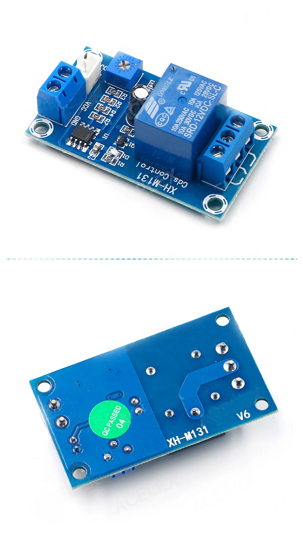 XH-M131 포토레지스터 광센서 릴레이 베어 모듈 DC 5V·12V·24V 상세 이미지