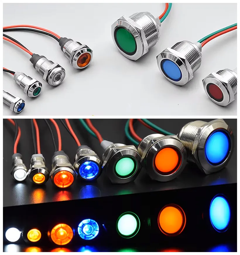 6mm·12mm DC 패널용 LED 표시등 상세 이미지