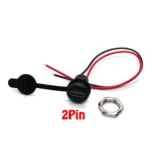 USB-C 2핀 패널 장착 배선 소켓 부품