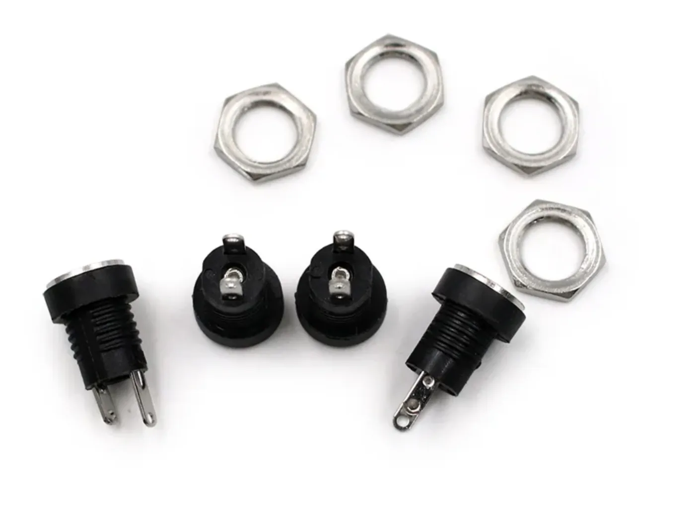 12V 3A DC 어댑터용 5.5mm x 2.1mm 패널 마운트 잭 커넥터 상세 이미지