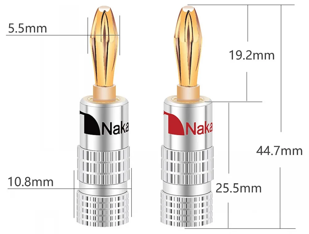 4mm 스피커 오디오 바나나 플러그 1개 상세 이미지
